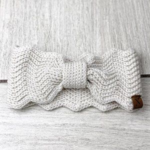 Women's Beige Knotted Head Warmer